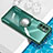 Ultra-thin Transparent TPU Soft Case Cover with Magnetic Finger Ring Stand BH1 for Xiaomi Redmi Note 10 5G Green