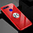 Ultra-thin Transparent TPU Soft Case Cover with Magnetic Finger Ring Stand C01 for Huawei Honor V20 Red