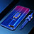 Ultra-thin Transparent TPU Soft Case Cover with Magnetic Finger Ring Stand C01 for Oppo R15X Blue