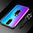 Ultra-thin Transparent TPU Soft Case Cover with Magnetic Finger Ring Stand C01 for Oppo R17 Pro Black