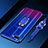 Ultra-thin Transparent TPU Soft Case Cover with Magnetic Finger Ring Stand C01 for Oppo RX17 Neo Blue
