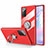 Ultra-thin Transparent TPU Soft Case Cover with Magnetic Finger Ring Stand N02 for Samsung Galaxy Note 20 5G