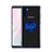 Ultra-thin Transparent TPU Soft Case Cover with Magnetic Finger Ring Stand S01 for Samsung Galaxy Note 10