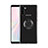 Ultra-thin Transparent TPU Soft Case Cover with Magnetic Finger Ring Stand S01 for Samsung Galaxy Note 10