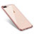 Ultra-thin Transparent TPU Soft Case Q06 for Apple iPhone 7 Plus Rose Gold