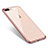 Ultra-thin Transparent TPU Soft Case Q06 for Apple iPhone 8 Plus Rose Gold