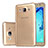 Ultra-thin Transparent TPU Soft Case T03 for Samsung Galaxy On5 G550FY Gold