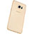 Ultra-thin Transparent TPU Soft Case T04 for Samsung Galaxy S6 Edge+ Plus SM-G928F Gold