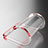 Ultra-thin Transparent TPU Soft Case T19 for Apple iPhone 7 Red