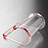 Ultra-thin Transparent TPU Soft Case T19 for Apple iPhone 8 Red