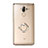 Ultra-thin Transparent TPU Soft Case with Finger Ring Stand for Huawei Mate 9 Gold