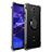 Ultra-thin Transparent TPU Soft Case with Magnetic Finger Ring Stand S01 for Huawei Mate 20 Lite Black