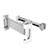 Universal Fit Car Back Seat Headrest Tablet Mount Holder Stand for Apple iPad 3 Silver