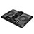 Universal Laptop Stand Notebook Holder Cooling Pad USB Fans 9 inch to 16 inch L01 for Apple MacBook 12 inch Black