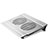 Universal Laptop Stand Notebook Holder Cooling Pad USB Fans 9 inch to 16 inch M05 for Apple MacBook Pro 13 inch (2020) Silver