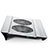 Universal Laptop Stand Notebook Holder Cooling Pad USB Fans 9 inch to 16 inch M05 for Apple MacBook Pro 13 inch (2020) Silver