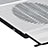 Universal Laptop Stand Notebook Holder Cooling Pad USB Fans 9 inch to 16 inch M05 for Apple MacBook Pro 15 inch Silver