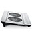 Universal Laptop Stand Notebook Holder Cooling Pad USB Fans 9 inch to 16 inch M05 for Huawei Honor MagicBook 14 Silver