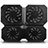 Universal Laptop Stand Notebook Holder Cooling Pad USB Fans 9 inch to 16 inch M06 for Apple MacBook Air 13 inch (2020) Black