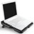 Universal Laptop Stand Notebook Holder Cooling Pad USB Fans 9 inch to 16 inch M06 for Apple MacBook Pro 13 inch (2020) Black