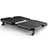 Universal Laptop Stand Notebook Holder Cooling Pad USB Fans 9 inch to 16 inch M06 for Apple MacBook Pro 15 inch Black