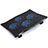 Universal Laptop Stand Notebook Holder Cooling Pad USB Fans 9 inch to 16 inch M08 for Apple MacBook Air 13.3 inch (2018) Black