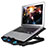 Universal Laptop Stand Notebook Holder Cooling Pad USB Fans 9 inch to 16 inch M14 for Apple MacBook 12 inch Black