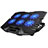 Universal Laptop Stand Notebook Holder Cooling Pad USB Fans 9 inch to 16 inch M15 for Apple MacBook Air 13 inch Black