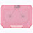 Universal Laptop Stand Notebook Holder Cooling Pad USB Fans 9 inch to 16 inch M16 for Apple MacBook 12 inch Pink