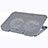 Universal Laptop Stand Notebook Holder Cooling Pad USB Fans 9 inch to 16 inch M16 for Apple MacBook 12 inch Silver