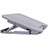 Universal Laptop Stand Notebook Holder Cooling Pad USB Fans 9 inch to 16 inch M16 for Apple MacBook Pro 13 inch Silver