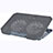 Universal Laptop Stand Notebook Holder Cooling Pad USB Fans 9 inch to 16 inch M16 for Apple MacBook Pro 15 inch Gray