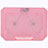 Universal Laptop Stand Notebook Holder Cooling Pad USB Fans 9 inch to 16 inch M16 for Apple MacBook Pro 15 inch Pink