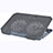 Universal Laptop Stand Notebook Holder Cooling Pad USB Fans 9 inch to 16 inch M16 for Huawei Honor MagicBook 14 Gray