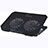 Universal Laptop Stand Notebook Holder Cooling Pad USB Fans 9 inch to 16 inch M16 for Huawei MateBook 13 (2020) Black