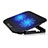 Universal Laptop Stand Notebook Holder Cooling Pad USB Fans 9 inch to 16 inch M17 for Samsung Galaxy Book Flex 15.6 NP950QCG Black