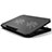 Universal Laptop Stand Notebook Holder Cooling Pad USB Fans 9 inch to 16 inch M19 for Apple MacBook Pro 13 inch Black