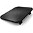 Universal Laptop Stand Notebook Holder Cooling Pad USB Fans 9 inch to 16 inch M20 for Apple MacBook Air 13 inch (2020) Black