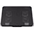 Universal Laptop Stand Notebook Holder Cooling Pad USB Fans 9 inch to 16 inch M21 for Apple MacBook Pro 15 inch Black