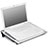 Universal Laptop Stand Notebook Holder Cooling Pad USB Fans 9 inch to 16 inch M26 for Samsung Galaxy Book Flex 15.6 NP950QCG Silver