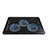 Universal Laptop Stand Notebook Holder Cooling Pad USB Fans 9 inch to 17 inch L04 for Apple MacBook 12 inch Black