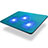 Universal Laptop Stand Notebook Holder Cooling Pad USB Fans 9 inch to 17 inch L04 for Apple MacBook Air 13 inch Blue