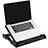 Universal Laptop Stand Notebook Holder Cooling Pad USB Fans 9 inch to 17 inch L06 for Apple MacBook Air 13 inch Black