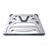 Universal Laptop Stand Notebook Holder K03 for Apple MacBook Air 11 inch Silver