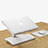 Universal Laptop Stand Notebook Holder K07 for Apple MacBook Air 13.3 inch (2018) Silver