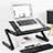 Universal Laptop Stand Notebook Holder S06 for Apple MacBook Pro 15 inch Black