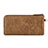 Universal Leather Wristlet Wallet Handbag Case K04 Brown