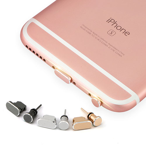 Anti Dust Cap Lightning Jack Plug Cover Protector Plugy Stopper Universal J04 for Apple iPhone Xs Max Rose Gold