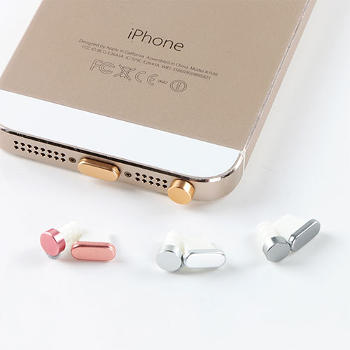 Anti Dust Cap Lightning Jack Plug Cover Protector Plugy Stopper Universal J05 for Apple iPhone Xs Max Silver