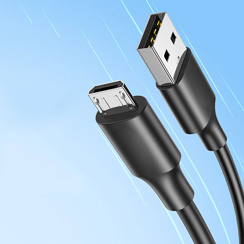 Charger Micro USB Data Cable Charging Cord Android Universal 2A H03 for Apple iPad Pro 12.9 (2021) Black